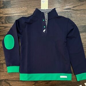 The Beaufort Bonnet Company Navy and Green Kids Sweatshirt
